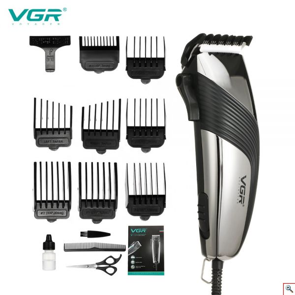 VGR® Επαγγελματική Επαναφορτιζόμενη Κουρευτική Μηχανή Hair Clipper & Trimmer V-121