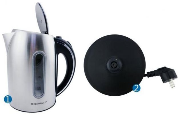 Ηλεκτρικός Βραστήρας 1.7L 2200W – Ανοξείδωτος με Μπλε LED - Ταχύς Βρασμός, Αυτόματη Απενεργοποίηση, Περιστρεφόμενη Βάση 360°