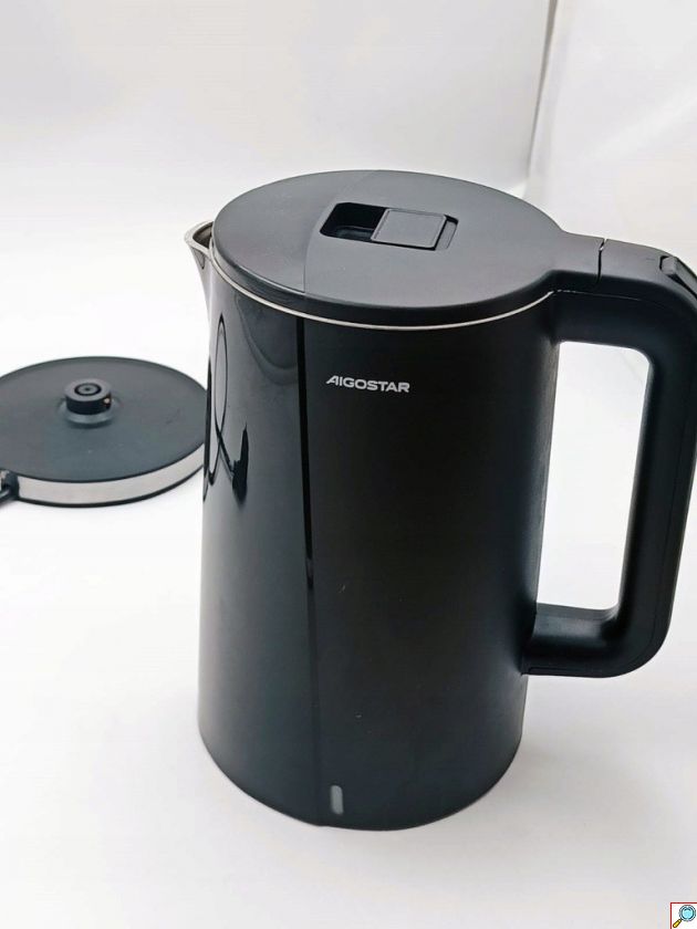 Ηλεκτρικός Βραστήρας Aigostar 1,7L – Ισχύς έως 2200W, Ανοξείδωτος Μαύρος