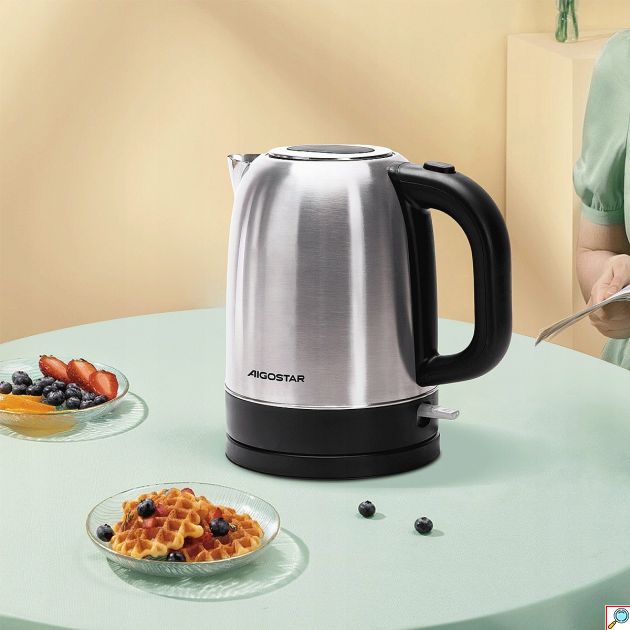 Ηλεκτρικός Βραστήρας 1.7L 2200W – Ταχύτητα & Ασφάλεια - Από Ανοξείδωτο Ατσάλι, Αυτόματη Απενεργοποίηση, για Κουζίνα & Γραφείο