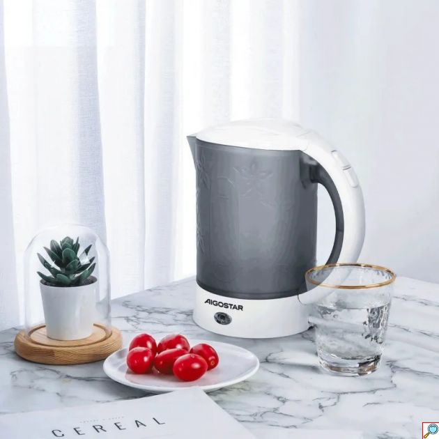 Ηλεκτρικός Βραστήρας Ταξιδίου 0.6L – 650W - Compact με 2 Ποτήρια & 2 Κουταλάκια, Ιδανικός για Γραφείο & Διακοπές