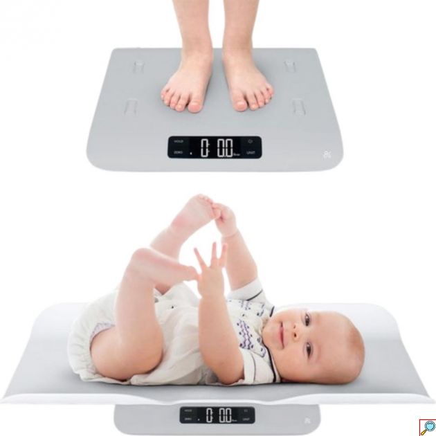 Ψηφιακή Βρεφική Ζυγαριά Sokany SK-19083 2 σε 1 έως 180kg - Με Αποσπώμενο Δίσκο, Λειτουργία Απόβαρου & Ακρίβεια 10g για Όλη την Οικογένεια