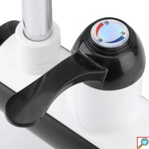 Ηλεκτρικός Ταχυθερμαντήρας 3300W - Περιστρεφόμενη Βρύση με Οθόνη LED - Λευκό Μαύρο