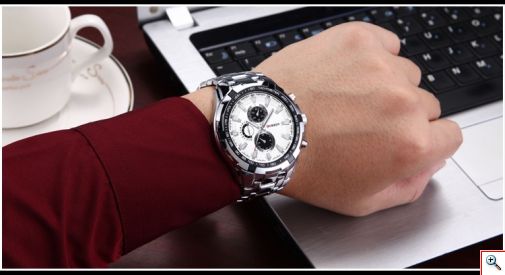 Ανδρικό Ρολόι CURREN Μ8023 Silver & White