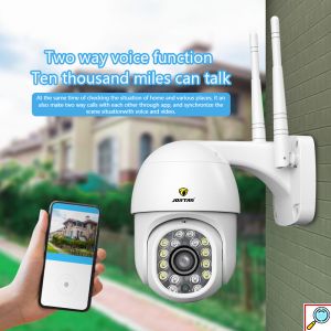 Wi-Fi Κάμερα Παρακολούθησης Εξωτερικού Χώρου με Αμφίδρομη Επικοινωνία & Νυχτερινή Όραση 1080p - Jortan