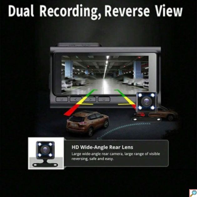 WiFi Dash Κάμερα Αυτοκινήτου 1080P – Ευρυγώνια 170° & Νυχτερινή Λήψη - G-Sensor, Parking Monitor, Loop Recording, Ασύρματη Σύνδεση