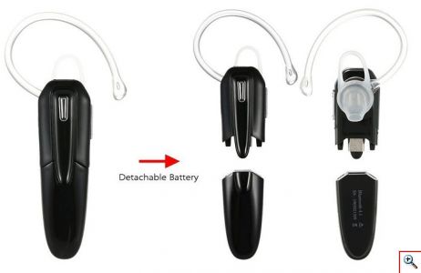 Ασύρματο Bluetooth 4.1 Στέρεο Ακουστικό με 2 Αποσπώμενες Μπαταρίες Κ7