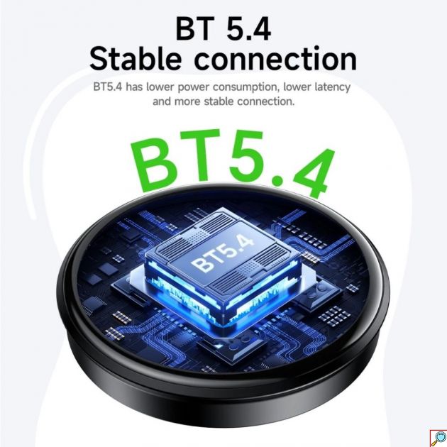 Wireless Display Badge 1.85'' – Ψηφιακή Κονκάρδα με Οθόνη HD - Bluetooth 5.4, Προβολή Φωτογραφιών & Βίντεο, App SuperBand, Μαύρο
