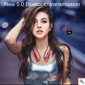 Ασύρματα Μαγνητικά Ακουστικά Bluetooth για Τρέξιμο & Άθληση V5.0 - Wireless με HD & 4D Ήχο Headset Handsfree Μαύρα
