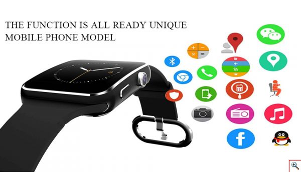 Smart Watch X6 με Κάμερα, Bluetooth και Υποστήριξη Κάρτας SIM - Sport Passometer Smartwatch with Camera 