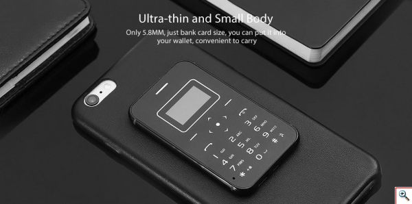 Ultra Mini Κινητό Τηλέφωνο σε Μέγεθος Πιστωτικής Κάρτας – X8