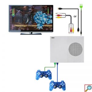 XGAME® Ρετρό Παιχνιδομηχανή με 600 Παιχνίδια - 2 Χειριστήρια & Επέκταση με Κάρτα Μνήμης USB/HDMI/RCA - Retro Game Console