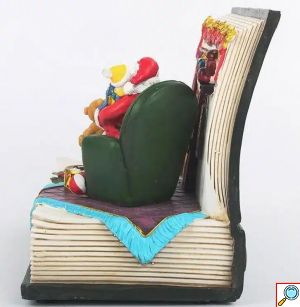 Χριστουγεννιάτικο Διακοσμητικό Ανοιχτό Βιβλίο με Φωτισμό και Φιγούρες