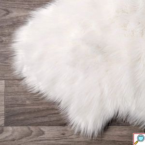 Μεγάλο Χνουδωτό Χαλί Διάδρομος Sheepskin από Υψηλής Ποιότητας Συνθετική Γούνα 150x220cm