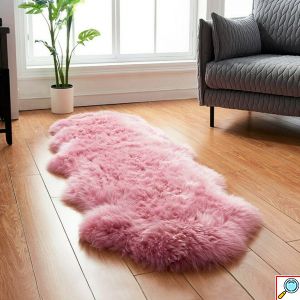 Μεγάλο Χνουδωτό Χαλί Διάδρομος Sheepskin από Υψηλής Ποιότητας Συνθετική Γούνα 150x220cm