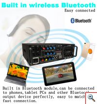 Δικάναλος Ενισχυτής 2Χ100Watts Stereo Bluetooth Radio Karaoke YT-G0326