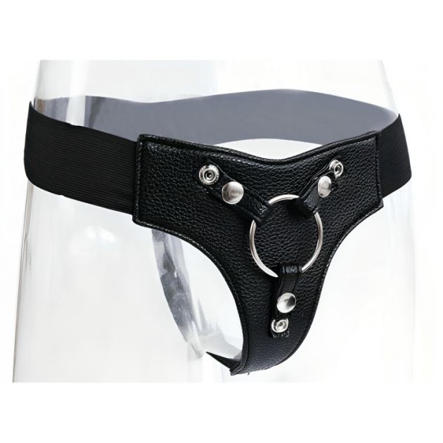 Ζώνη Εσώρουχο Strap-On με Ρυθμιζόμενους Ιμάντες - Μαύρο