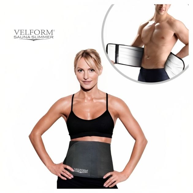 Unisex Ζώνη Παθητικής Γυμναστικής Κοιλιακών - Velform Sauna Slimmer - One Size