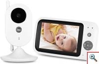 Ασύρματη Ενδοεπικοινωνία Μωρού με Κάμερα, Έγχρωμη Οθόνη LCD 3.5