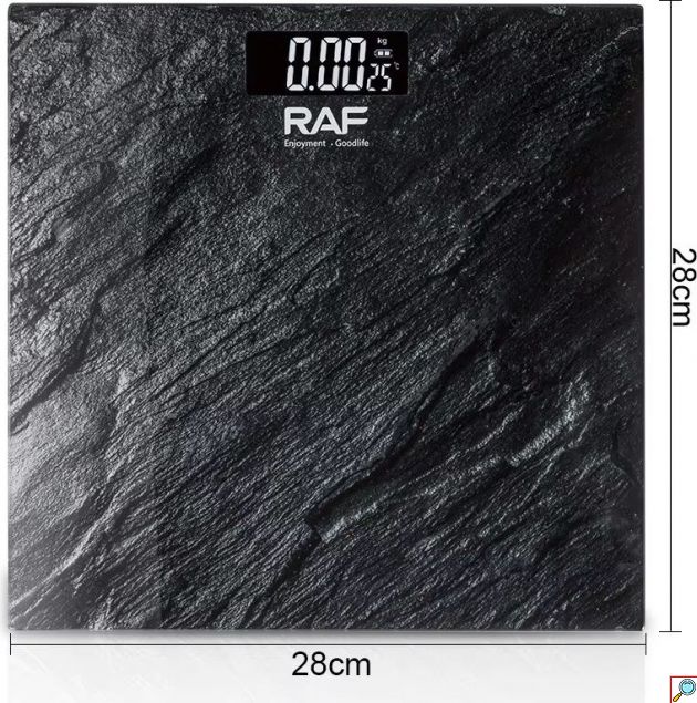 Ψηφιακή Ζυγαριά – Μοντέρνο Design & Αντοχή 180kg - Tempered Glass, Ένδειξη Θερμοκρασίας & Αυτόματη Λειτουργία