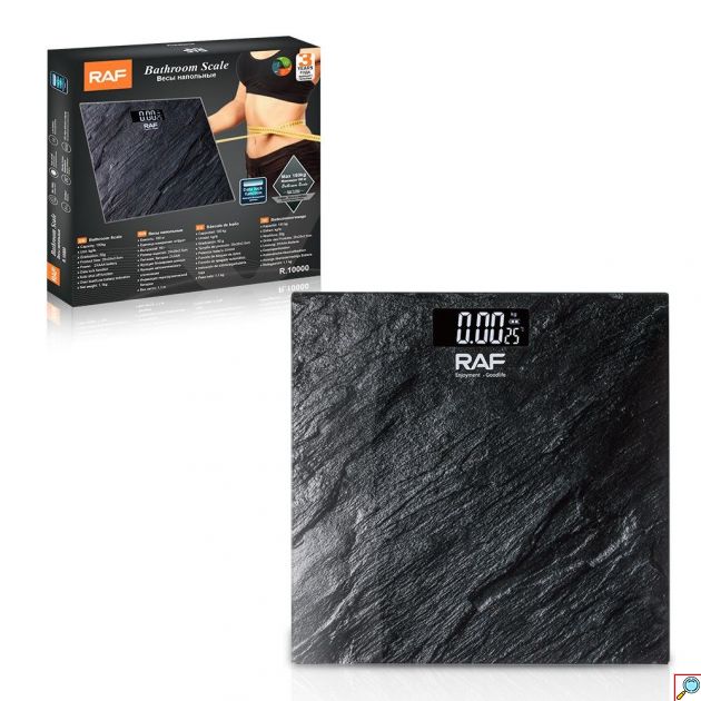 Ψηφιακή Ζυγαριά – Μοντέρνο Design & Αντοχή 180kg - Tempered Glass, Ένδειξη Θερμοκρασίας & Αυτόματη Λειτουργία