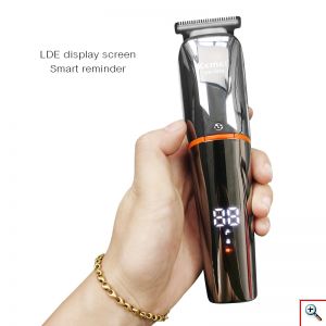 Kemei® Αδιάβροχη Επαναφορτιζόμενη Κουρευτική Μηχανή - Trimmer 11 σε 1 με Οθόνη LCD - Πλήρες Σετ Ανδρικής Περιποίησης